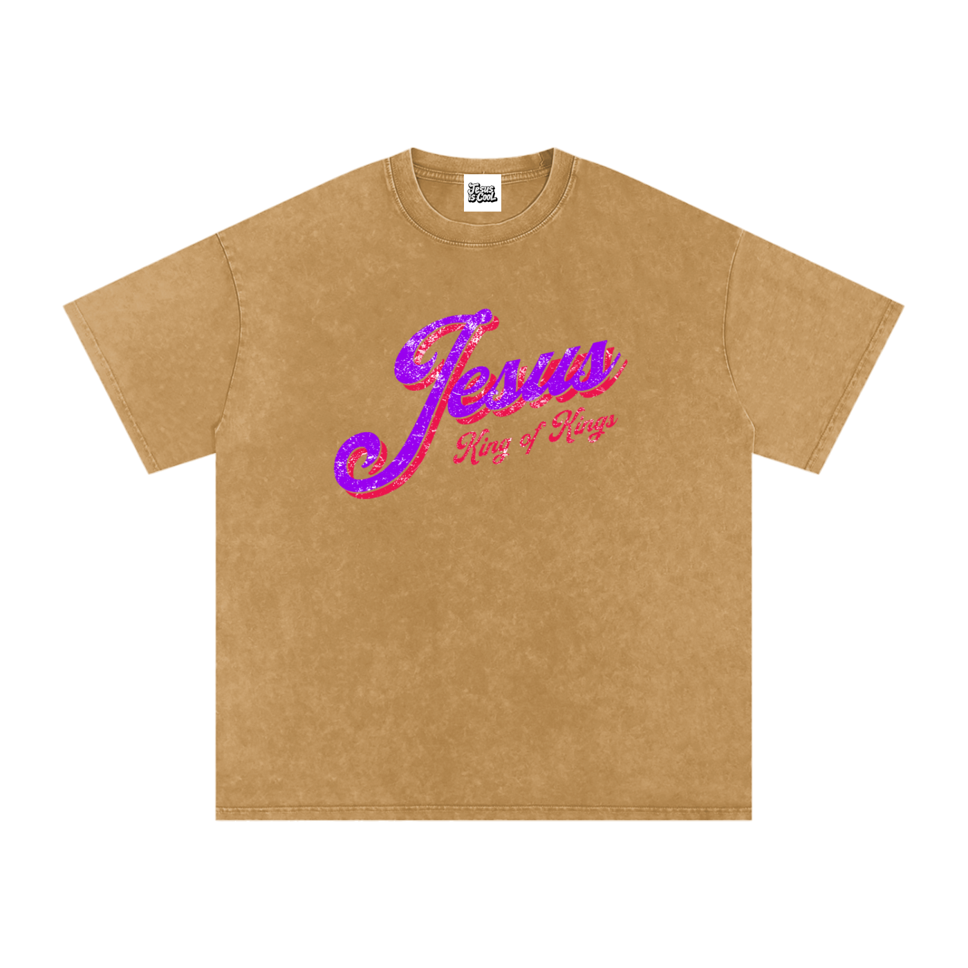 Snow Washed Oversized Cotton T-Shirt