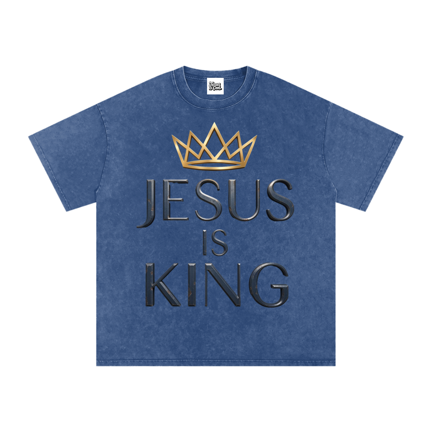 Snow Washed Oversized Cotton T-Shirt