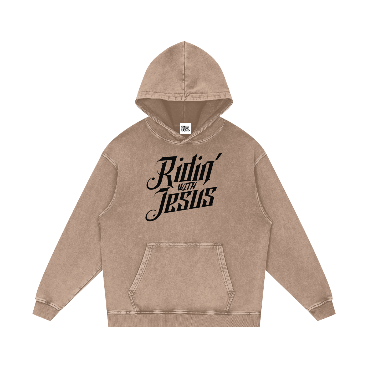 Snow Washed Loose Cotton Hoodie
