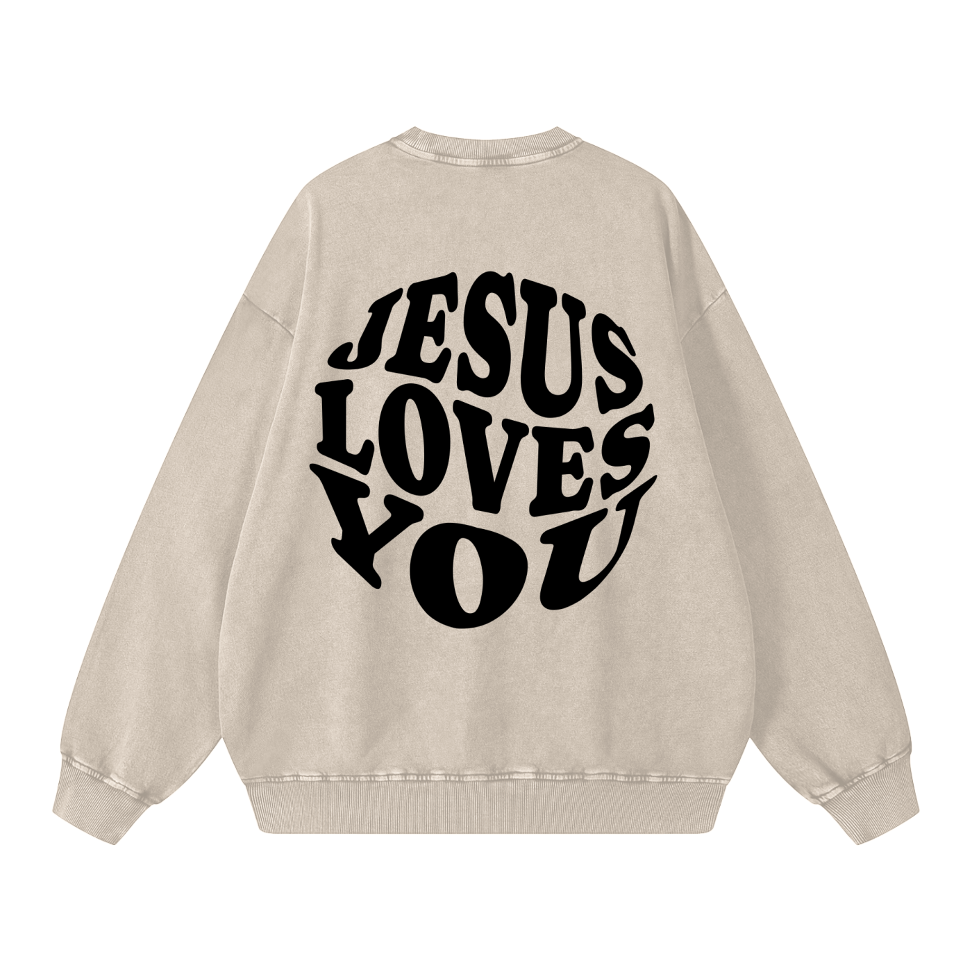Snow Washed Oversized Sweatshirt