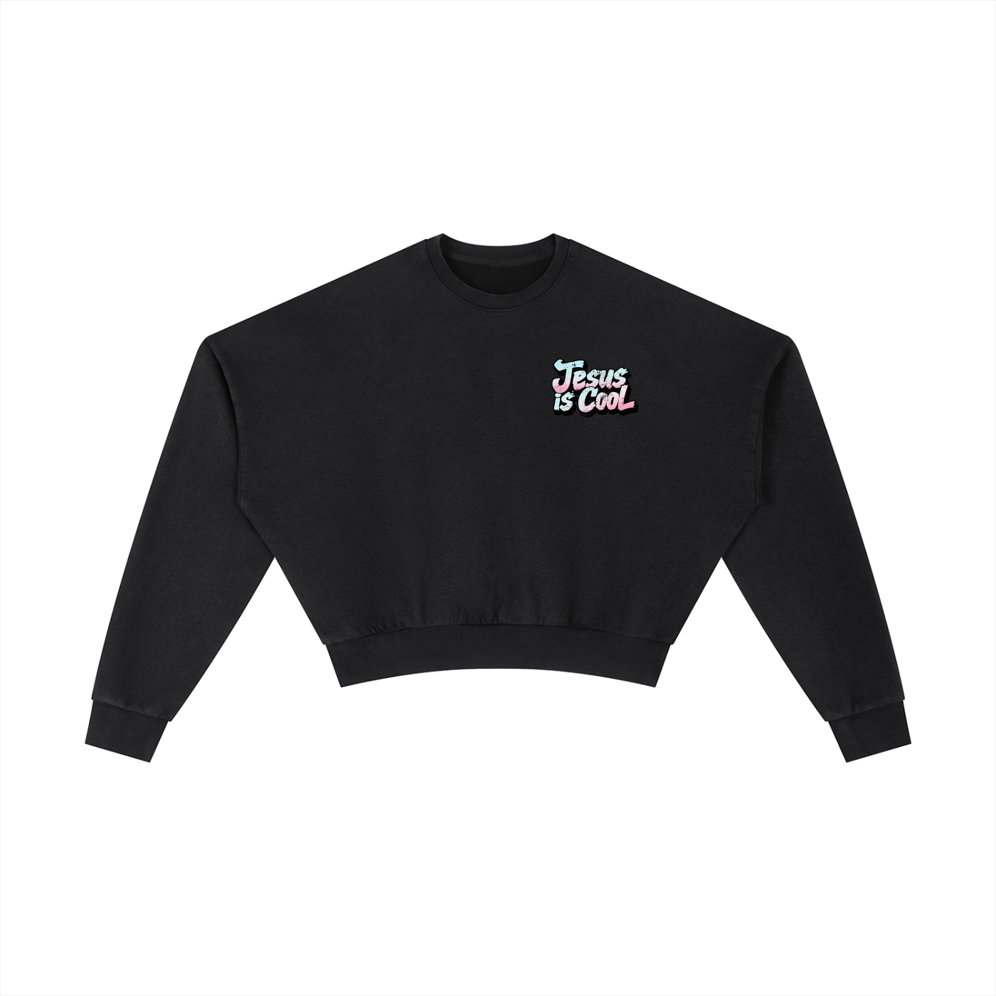 Vintage Washed Cropped Sweatshirt