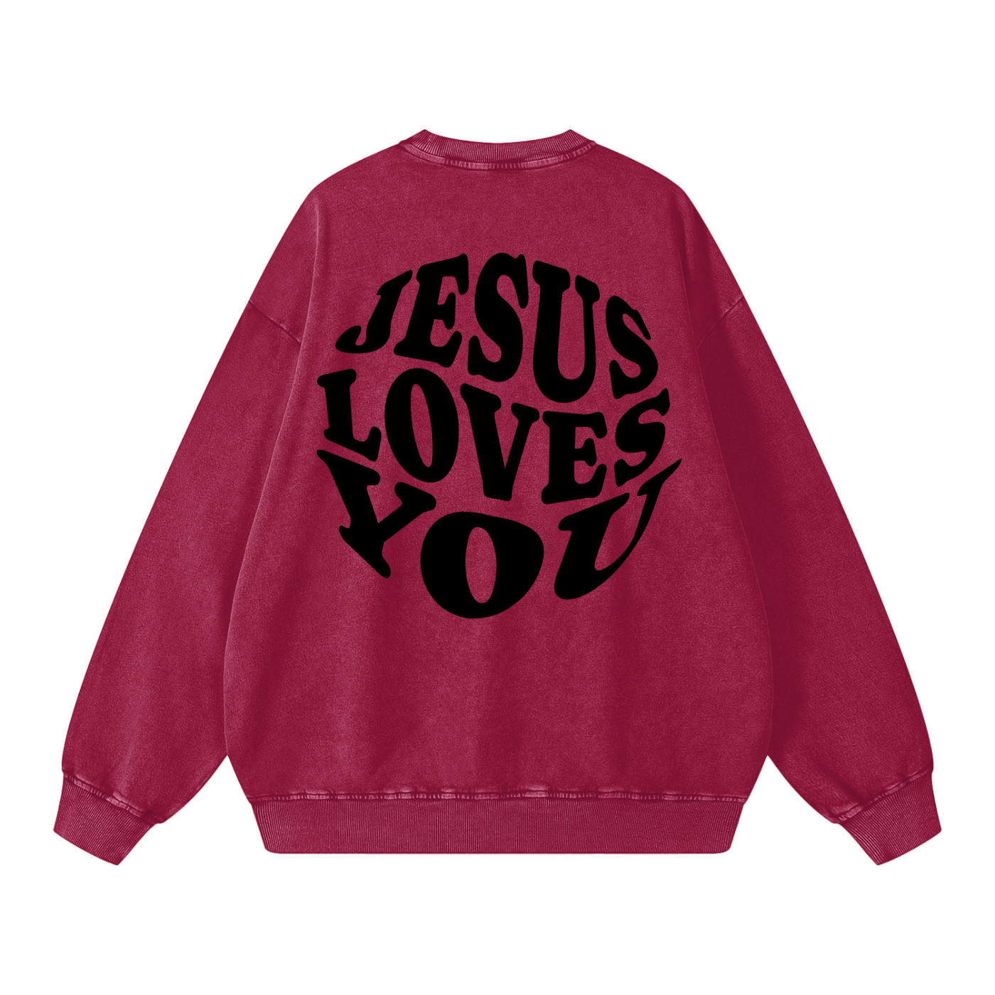 Snow Washed Oversized Sweatshirt