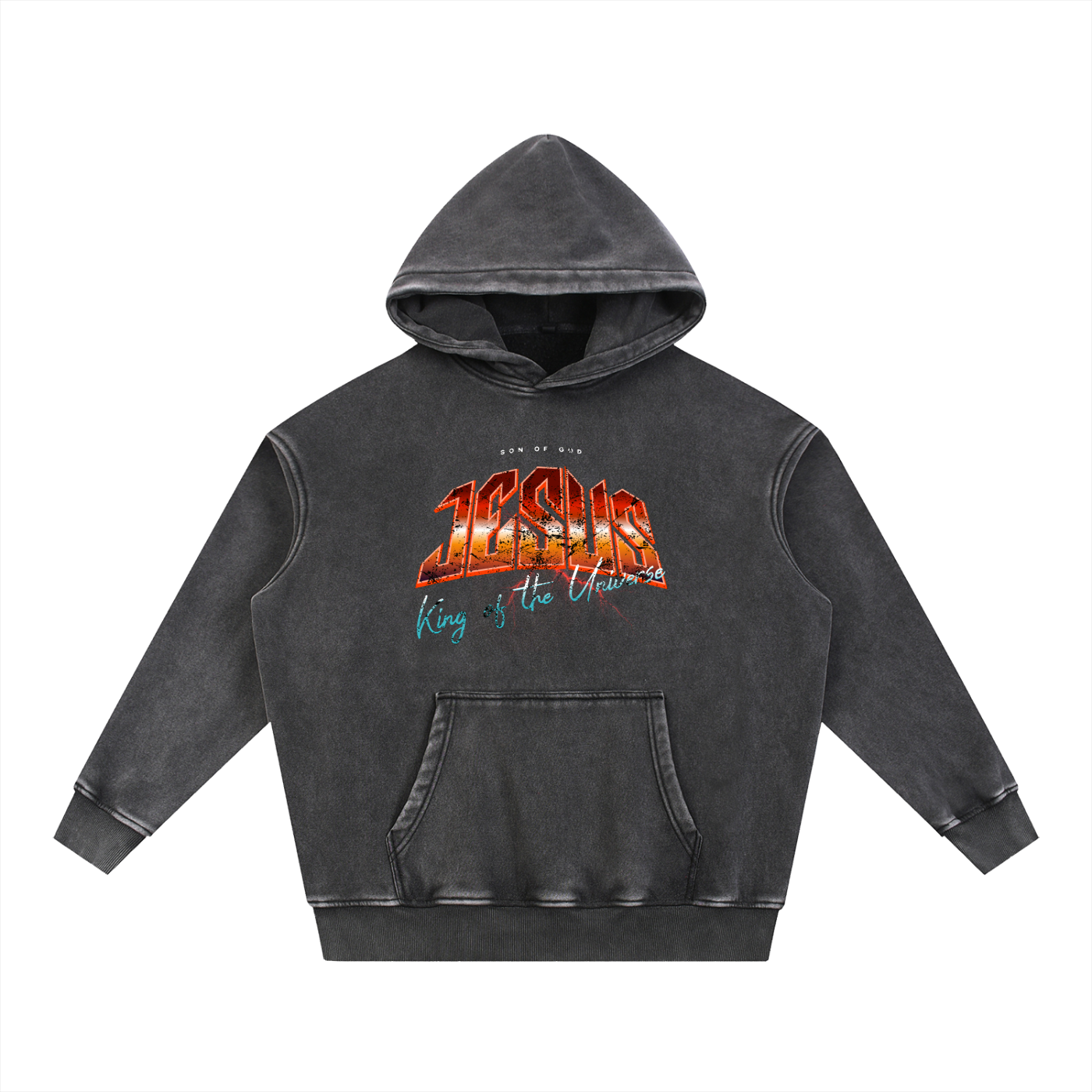 Snow Wash Fleece Oversize Hoodie