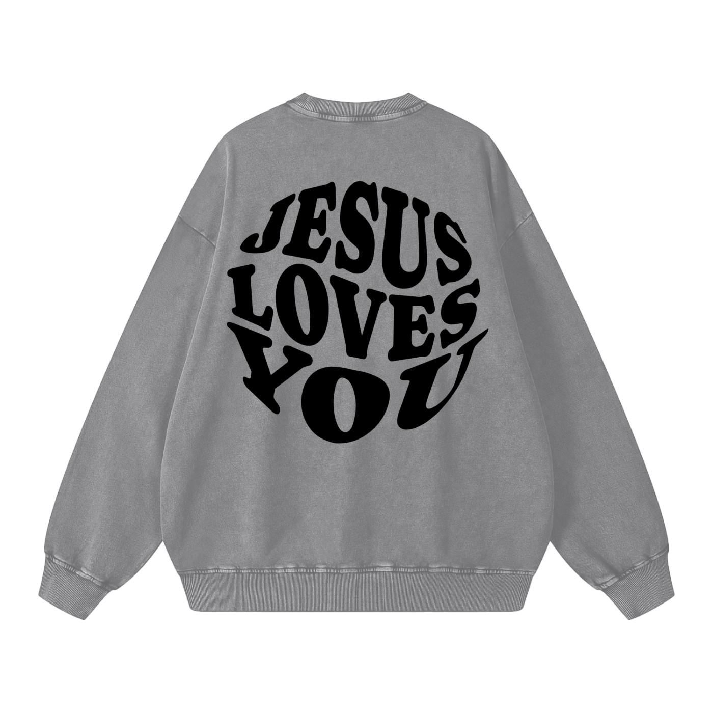 Snow Washed Oversized Sweatshirt