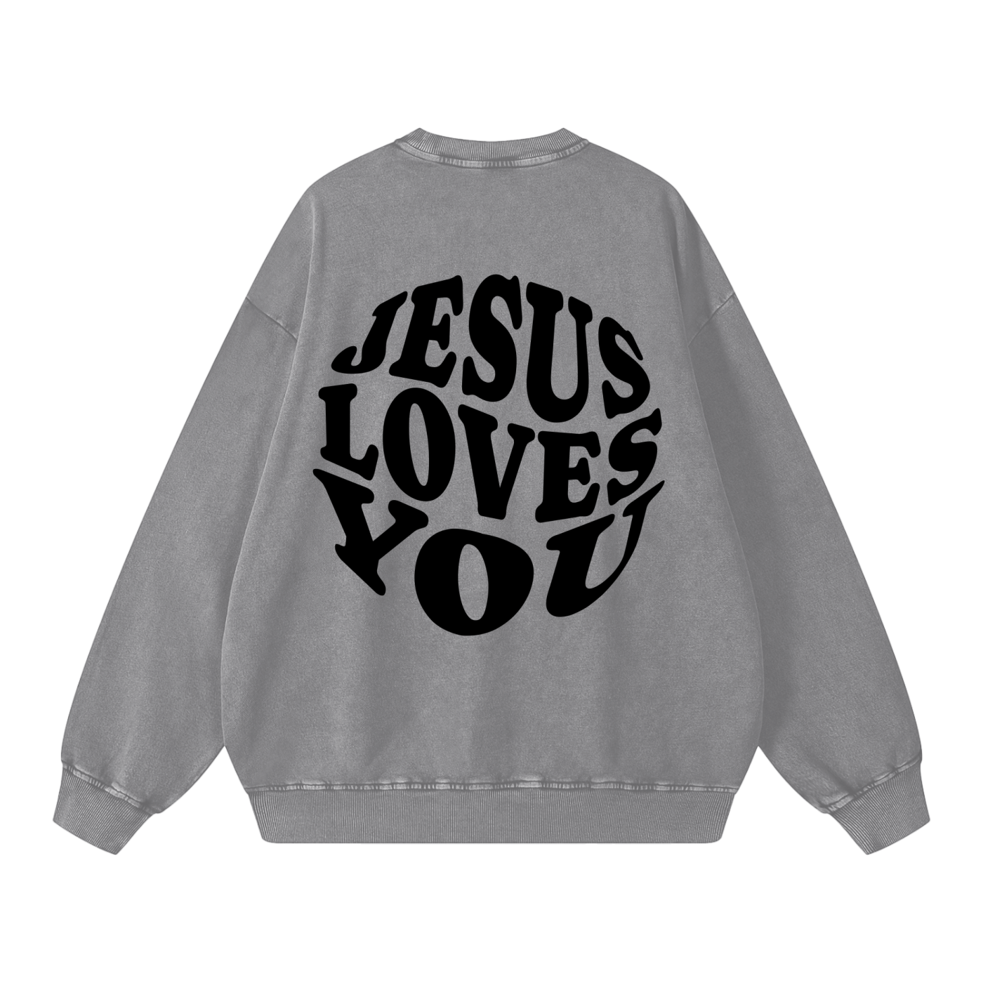 Snow Washed Oversized Sweatshirt