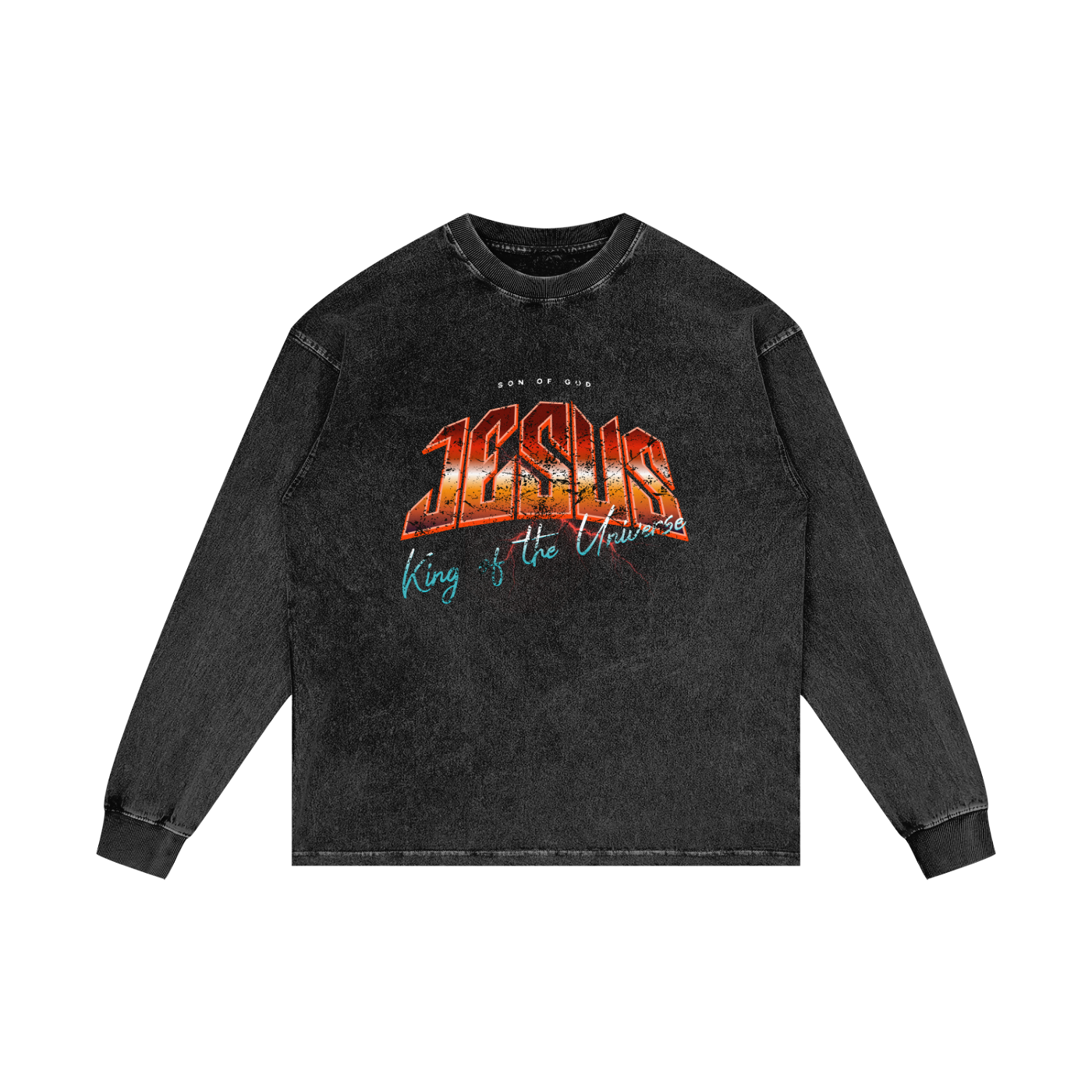 Acid Wash Oversize Long Sleeve T-Shirt