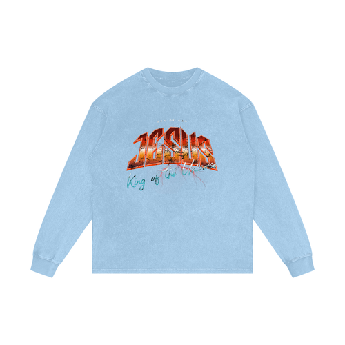 Acid Wash Oversize Long Sleeve T-Shirt