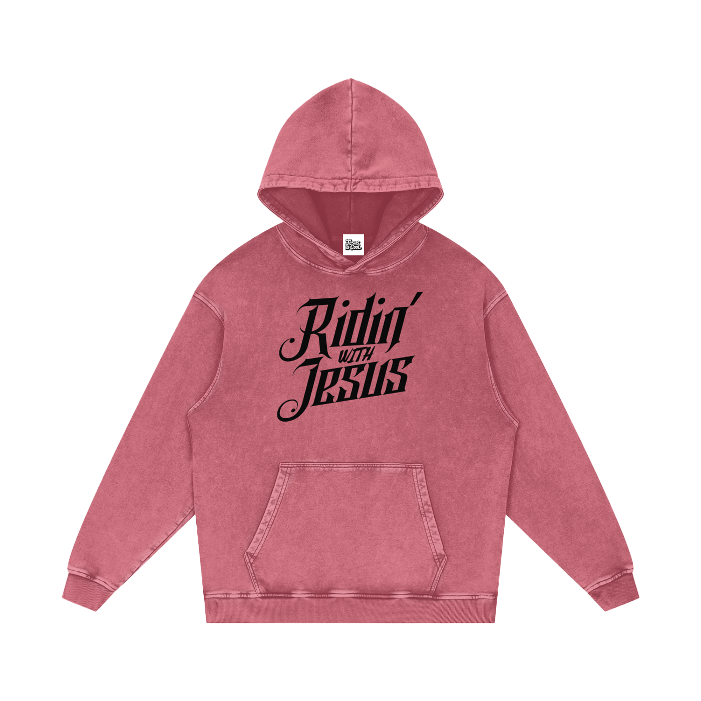 Snow Washed Loose Cotton Hoodie