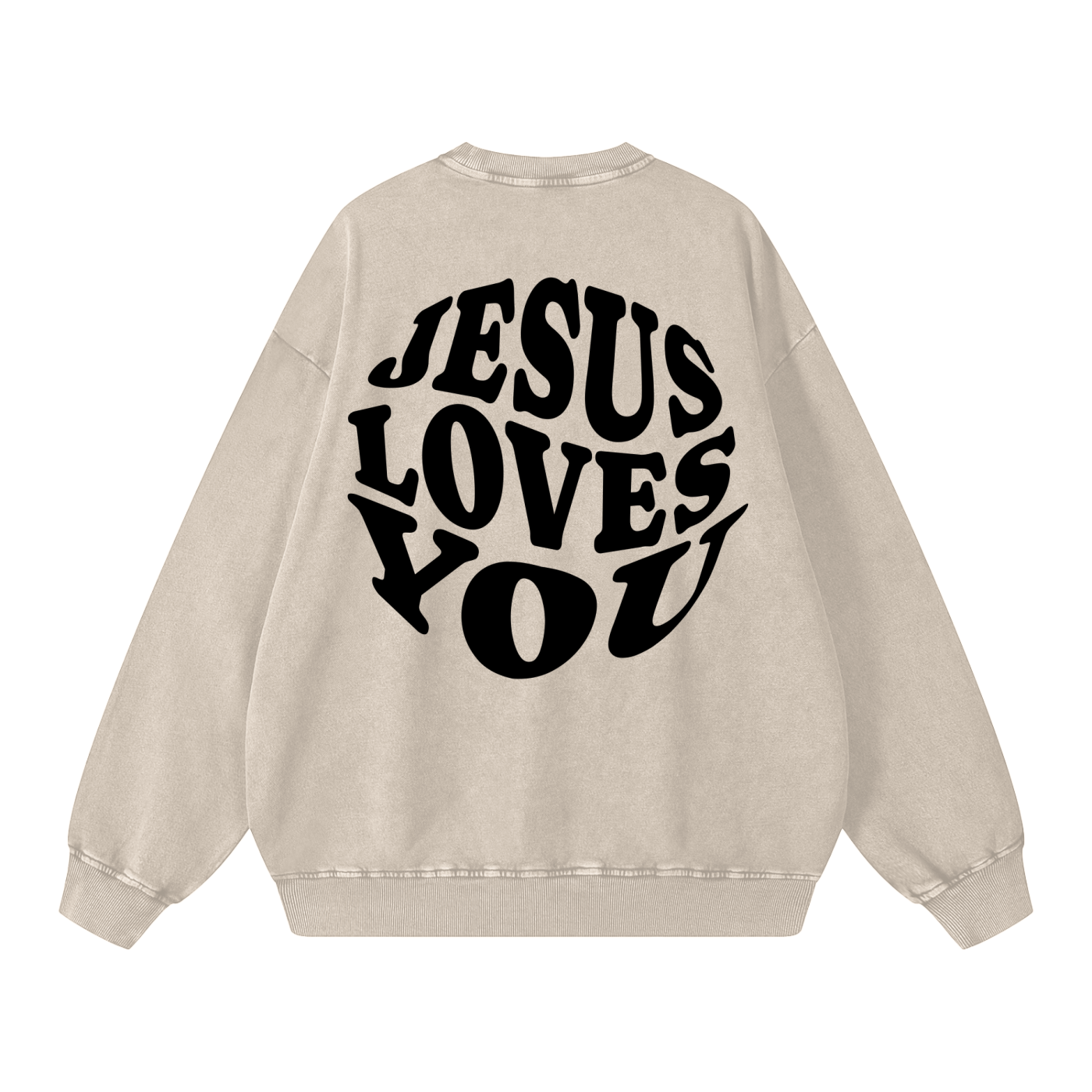 Snow Washed Oversized Sweatshirt