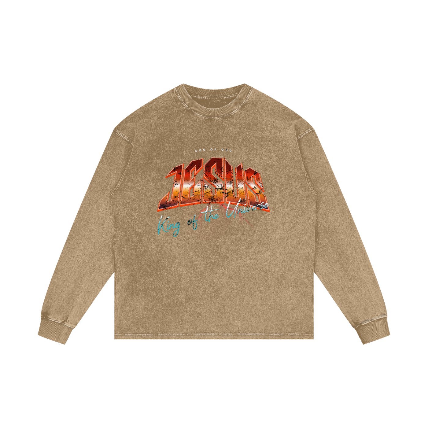 Acid Wash Oversize Long Sleeve T-Shirt
