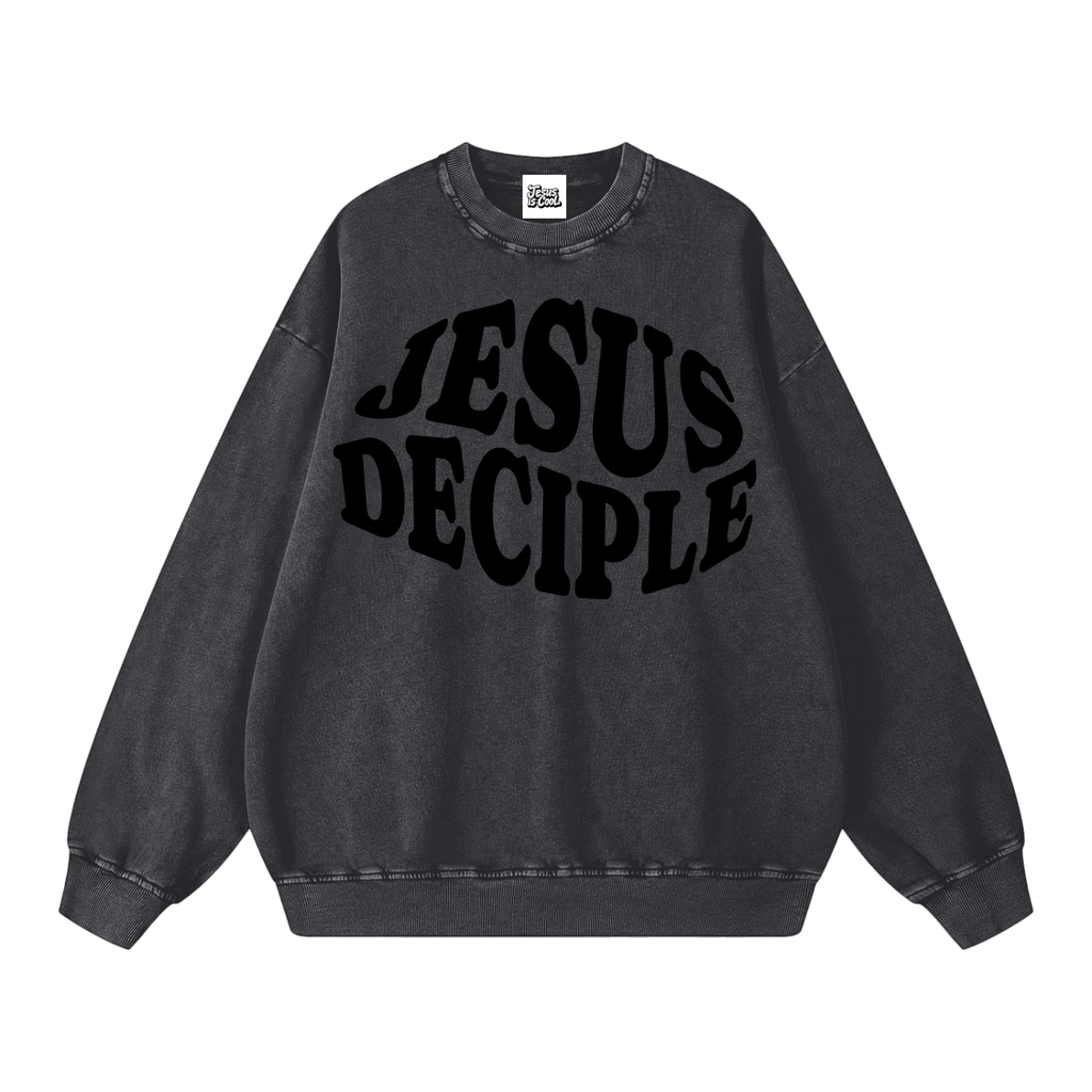 Snow Washed Oversized Sweatshirt