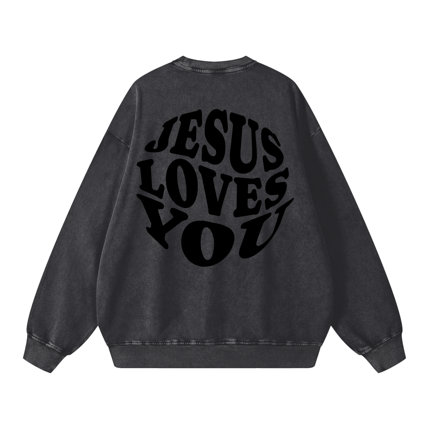 Snow Washed Oversized Sweatshirt