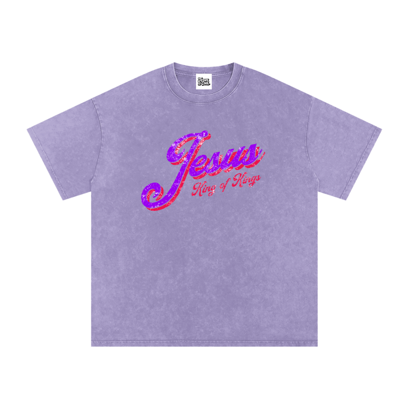 Snow Washed Oversized Cotton T-Shirt