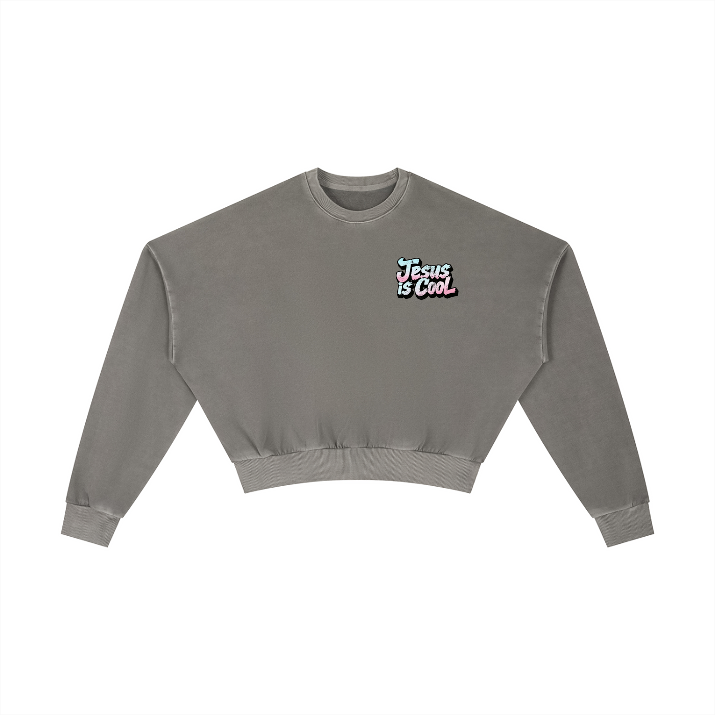 Vintage Washed Cropped Sweatshirt