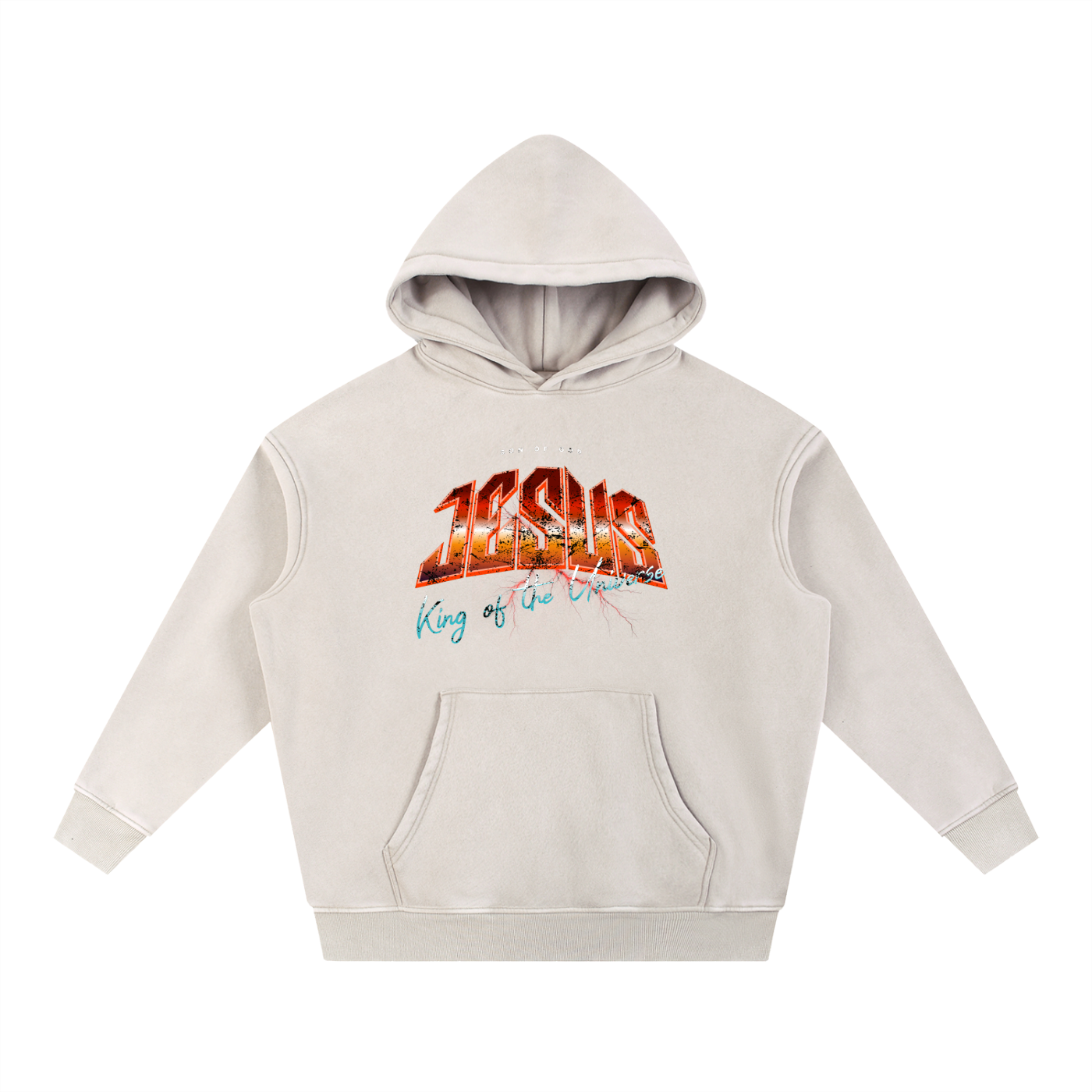 Snow Wash Fleece Oversize Hoodie